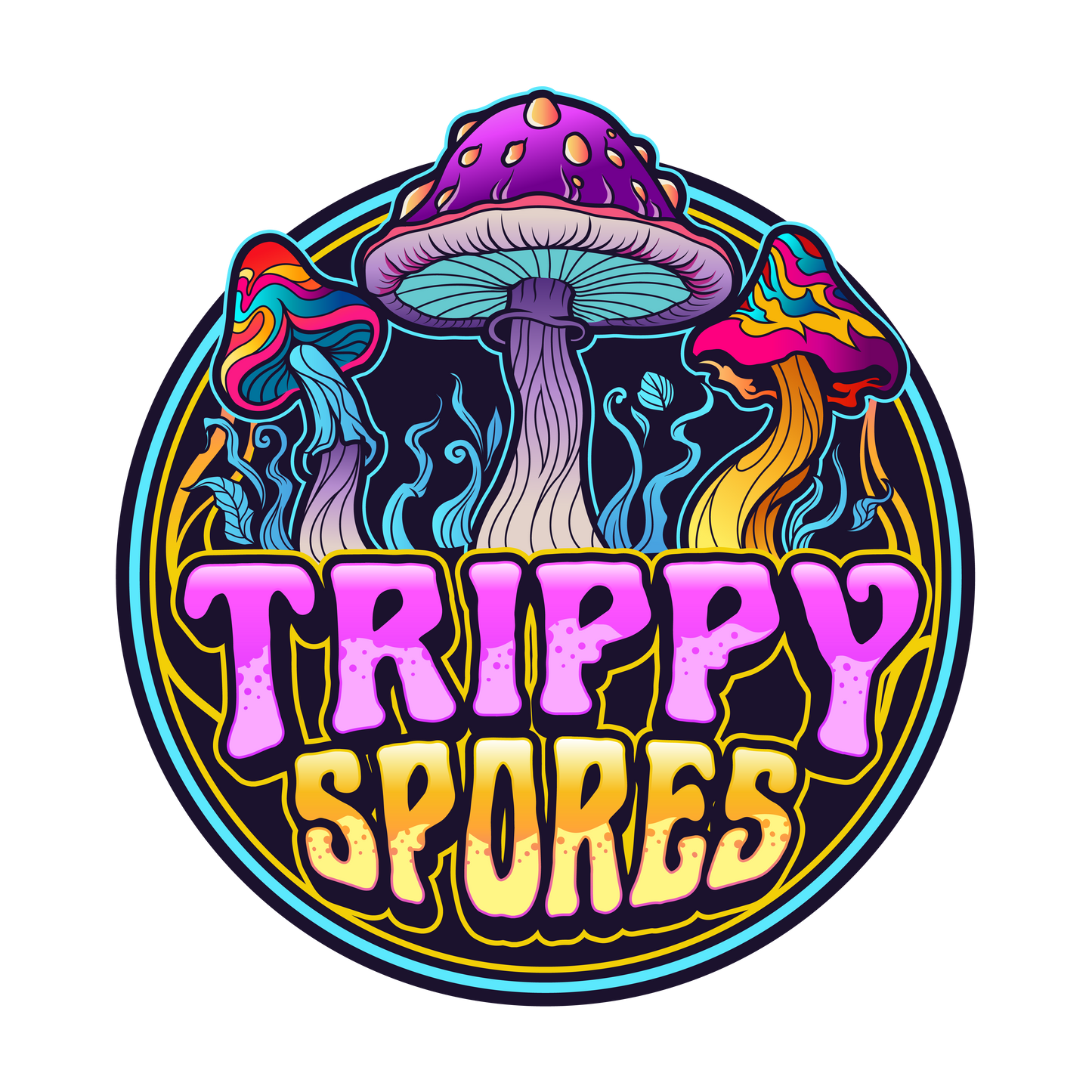Trippy Spores Limited Edition Holographic Sticker