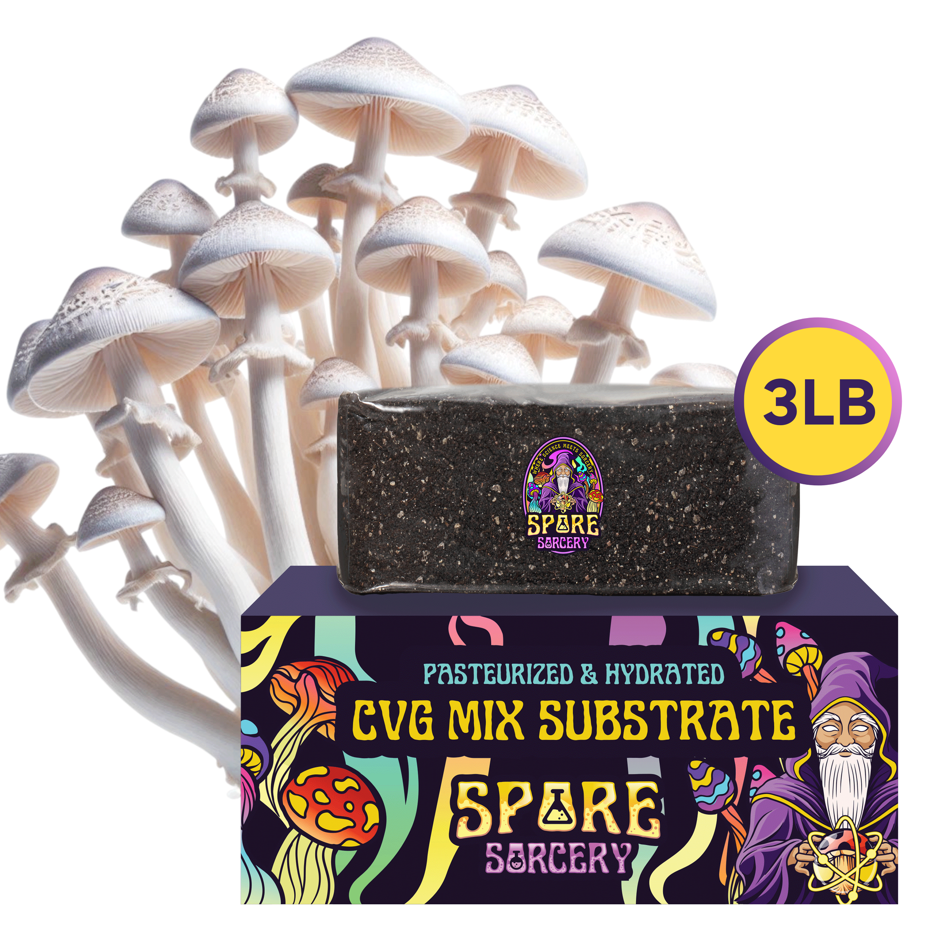 RyoicDermacept 15g 2個セット The Sorcerer's Mystic Blend Premium CVG Bulk Substrate – Spore Sorcery