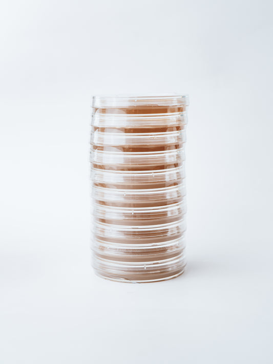 A Stand Alone 10 Stack of Agar Plates 